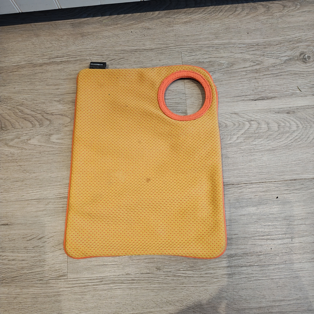 Orange Clutch with Pink Trim